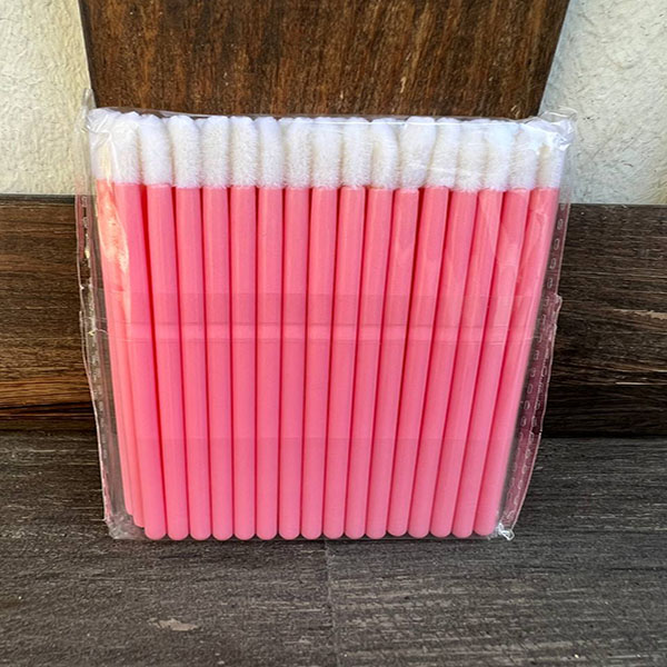 Макробраши розовые, упаковка 50шт